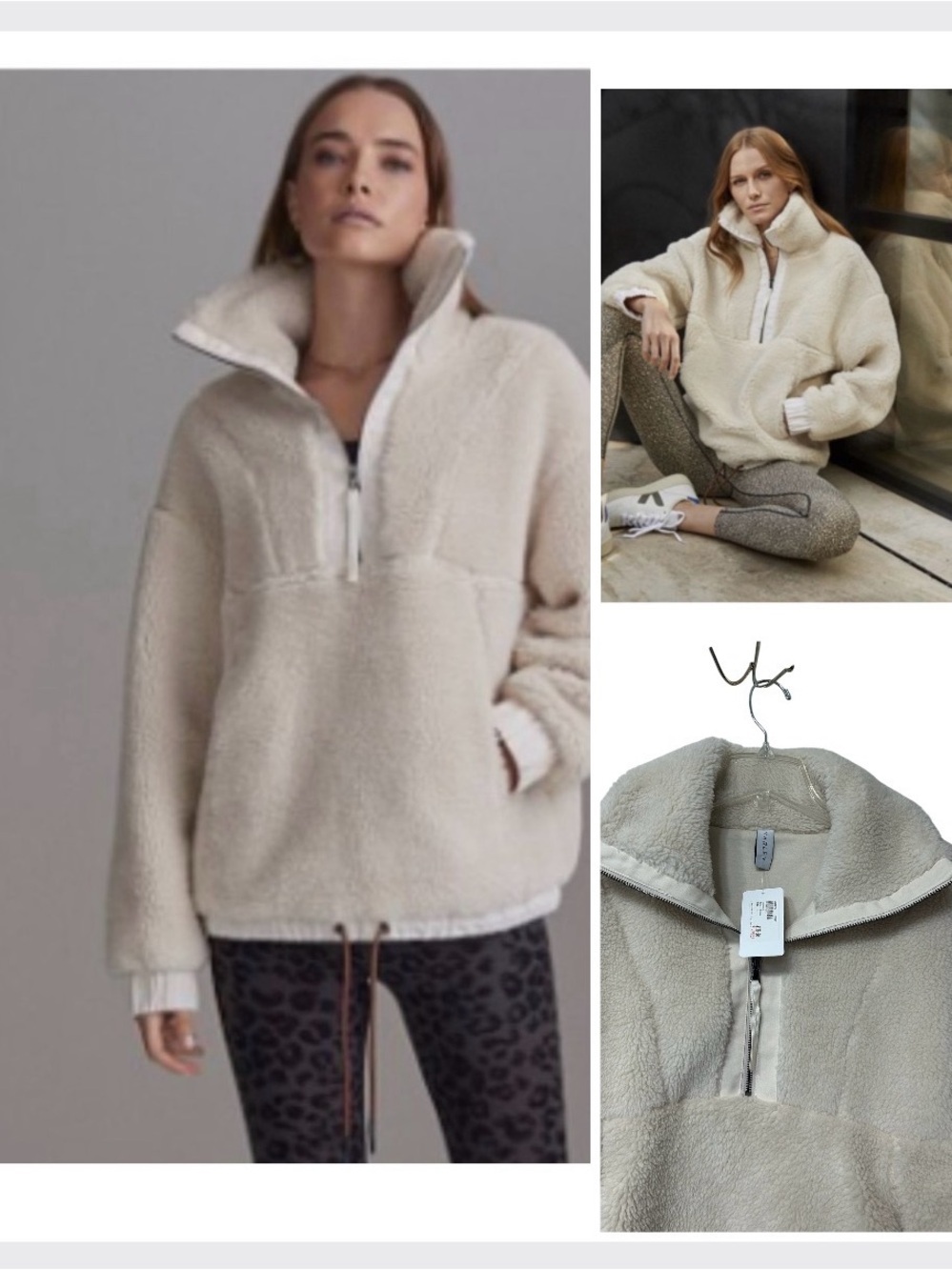 Varley NWT Appleton half zip pullover